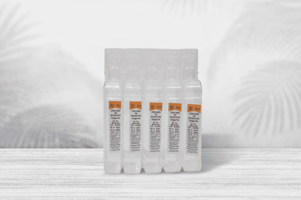 Sterile Water for Reconstitution – 20 ml Ampoules
