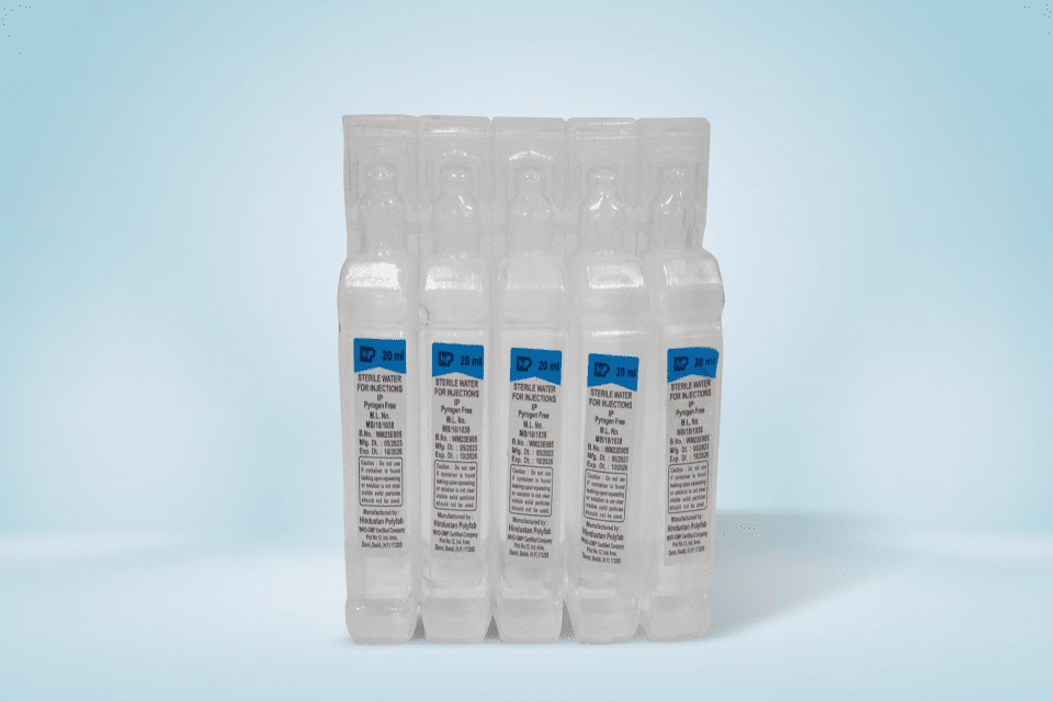 Sterile Water for Injections – 20 ml Ampoules